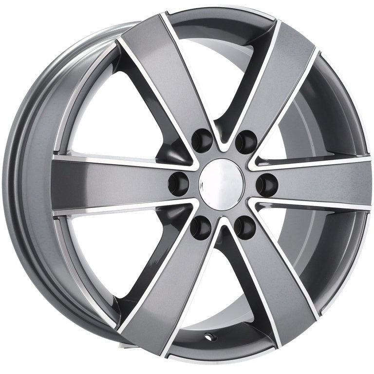 Alu kola pro Mercedes BK474 7x16 6x130 ET60 84.1 Grey Polished | Wheelsup.cz