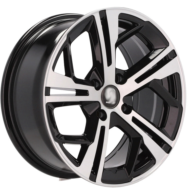 Alu kola pro Peugeot Y1206 7x16 4x108 ET25 65.1 Black Polished | Wheelsup.cz