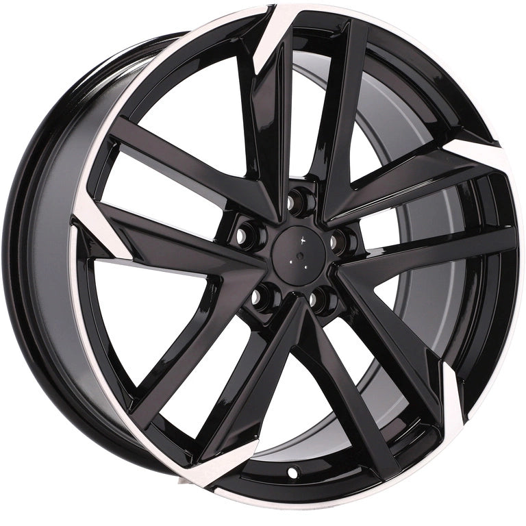 Alu kola pro Peugeot XE170 6.5x15 4x108 ET25 65.1 Black Polished Half Matt | Wheelsup.cz