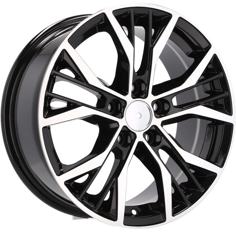 Alu kola pro Volkswagen BK713 7x16 5x100 ET45 57.1 Black Polished | Wheelsup.cz