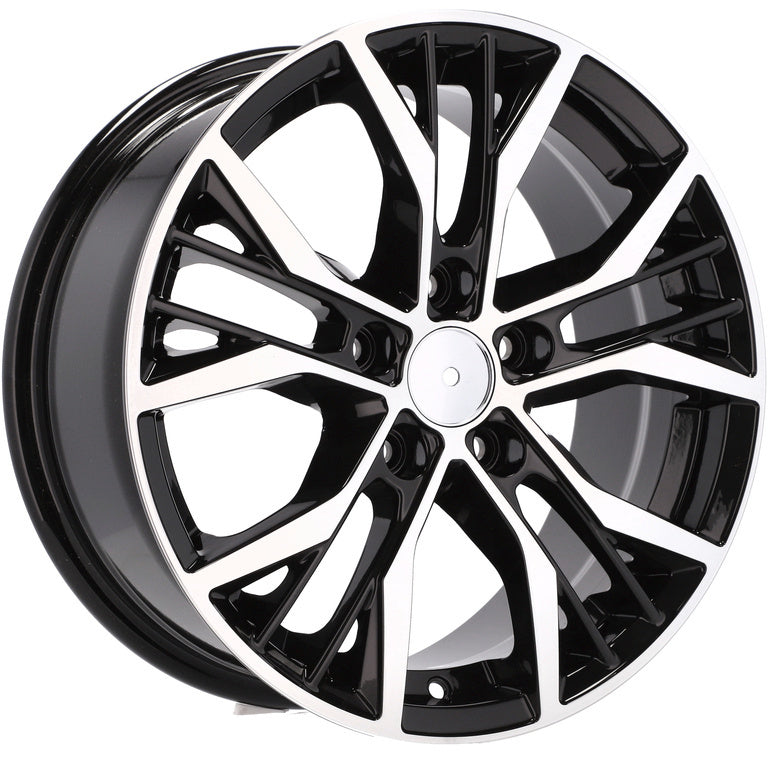 Alu kola pro Volkswagen BK713 7.5x17 5x112 ET45 57.1 Black Polished | Wheelsup.cz