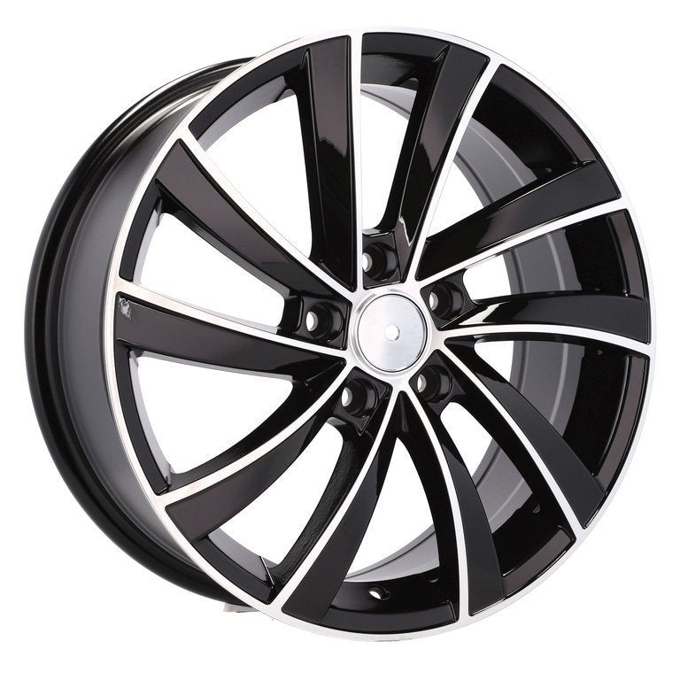 Alu kola pro Škoda SK523 6.5x16 5x112 ET42 57.1 Black Polished | Wheelsup.cz