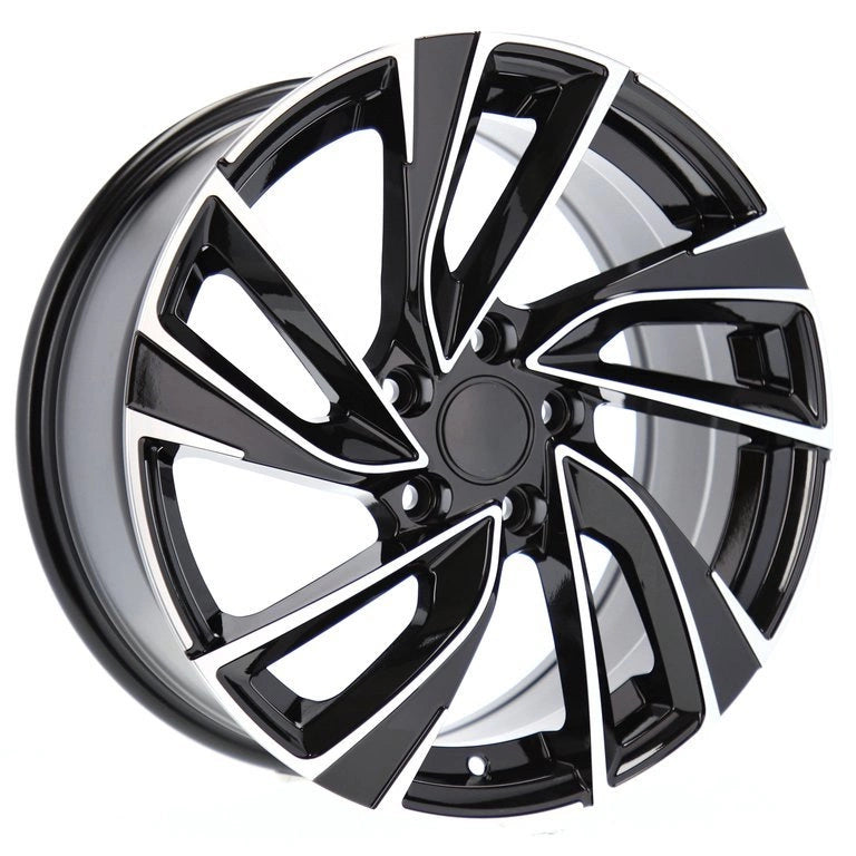 Alu kola pro Volkswagen B5772 7.5x19 5x112 ET45 57.1 Black Polished | Wheelsup.cz