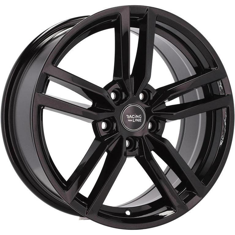Alu kola Racing Line Y0136 7.5x17 5x108 ET40 73.1 Black | Wheelsup.cz