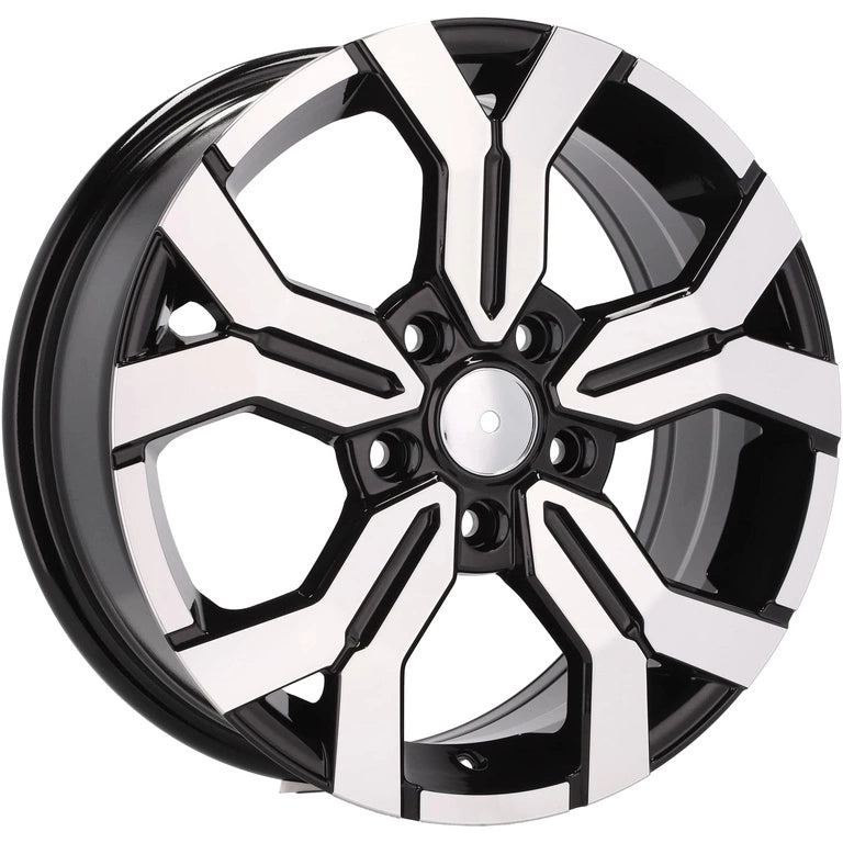 Alu kola pro Dacia B1110 6.5x16 5x114.3 ET50 66.1 Black Polished