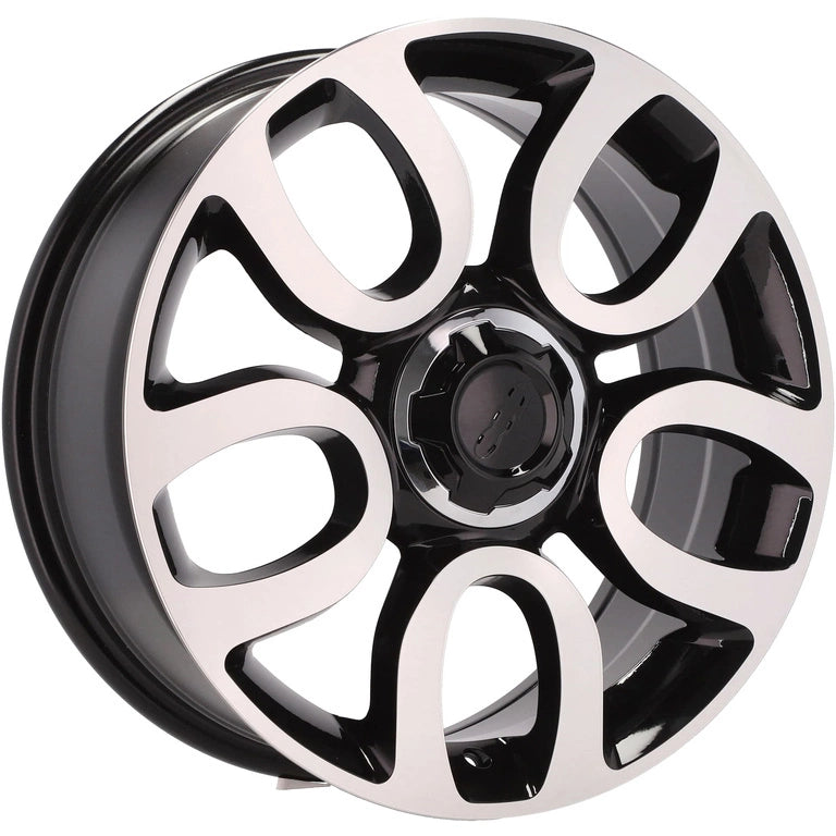 Alu kola pro Fiat L1291 7x17 5x98 ET41 58.1 Black Polished | Wheelsup.cz