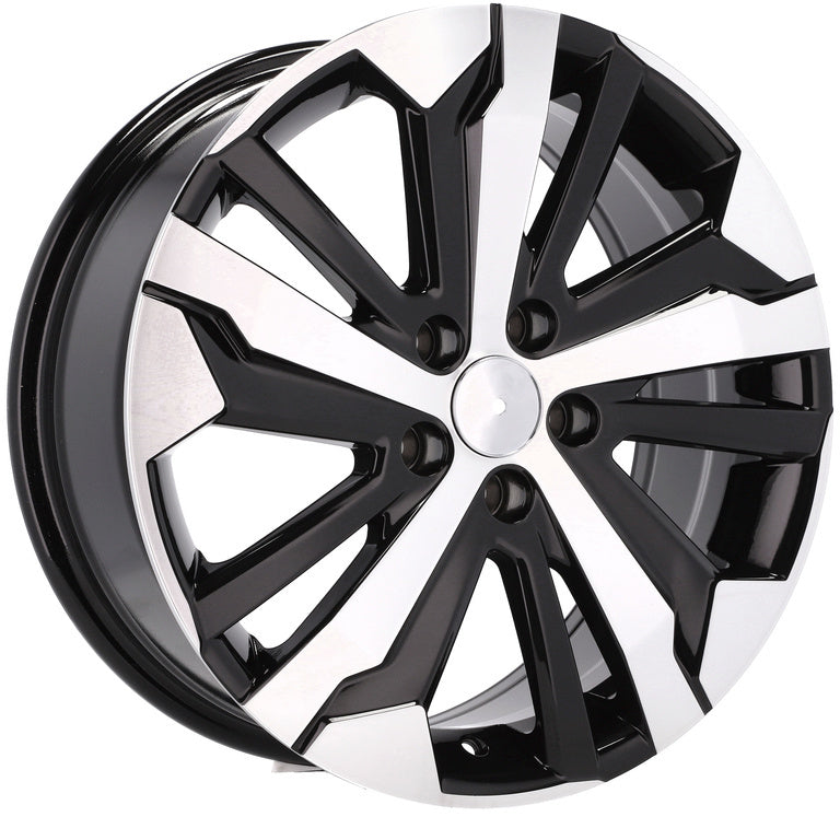Alu kola pro Peugeot B5837 7x16 5x108 ET44 65.1 Black Polished | Wheelsup.cz