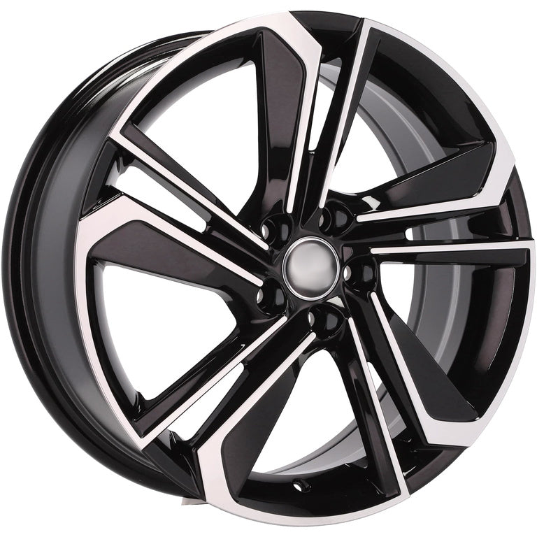 Alu kola pro Škoda B1113 7x17 5x100 ET51 57.1 Black Polished | Wheelsup.cz