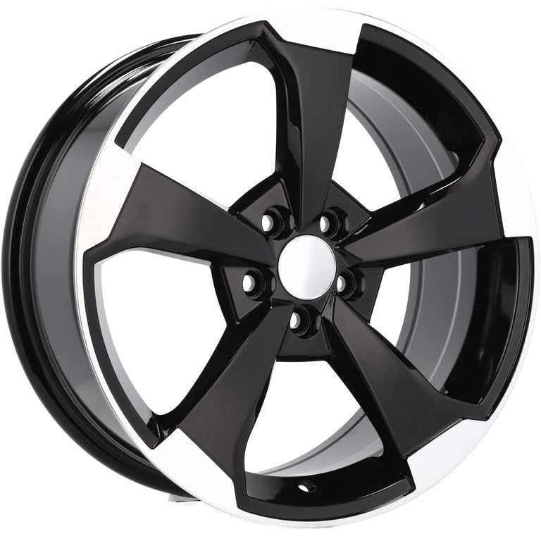 Alu kola pro Audi XE351 7.5x17 5x100 ET40 57.1 Black Polished | Wheelsup.cz