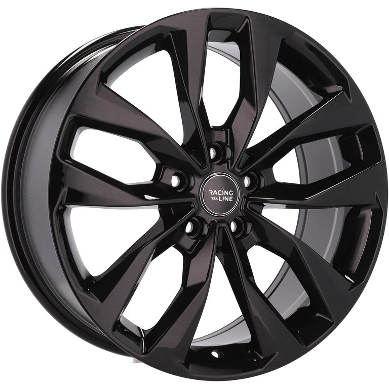 Alu kola Racing Line Y1144 7x17 5x108 ET46 67.1 Black Half Matt