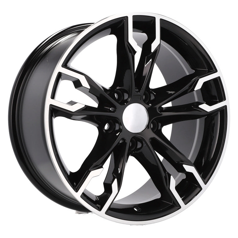 Alu kola pro BMW B1257 8x17 5x120 ET20 74.1 Black Polished | Wheelsup.cz