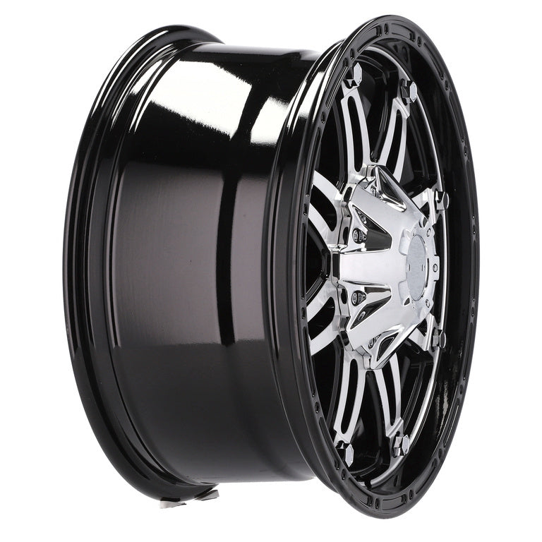 Alu kola pro Offroad QC801 8x17 6x135 ET0 110.1 Black Polished | Wheelsup.cz