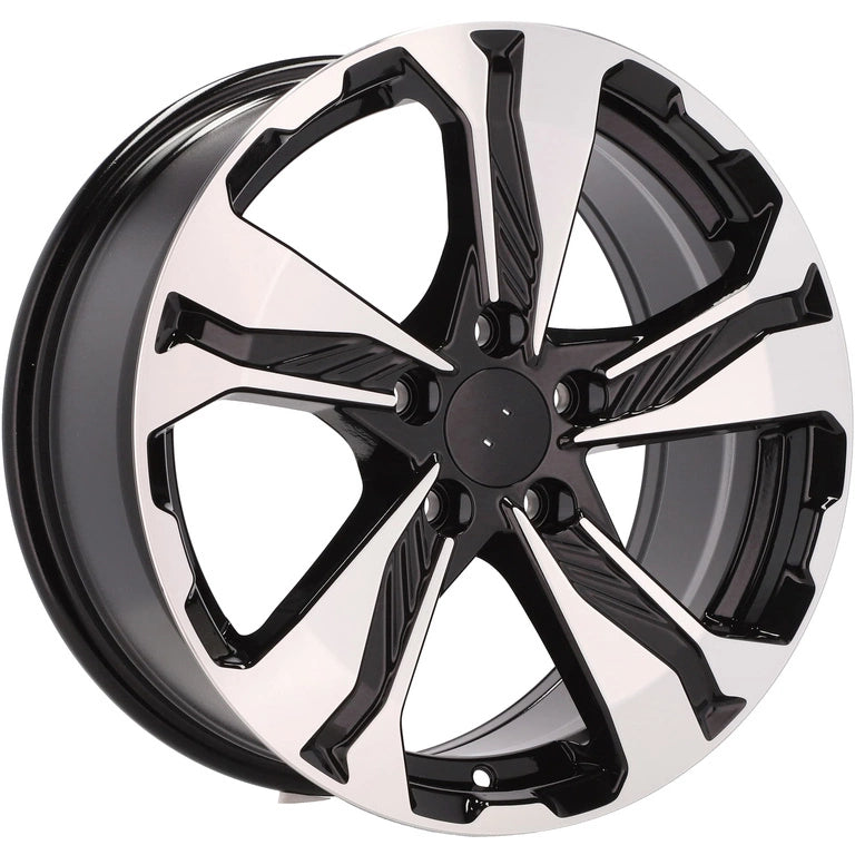 Alu kola pro Honda B5520 7.5x17 5x114.3 ET45 64.1 Black Polished | Wheelsup.cz