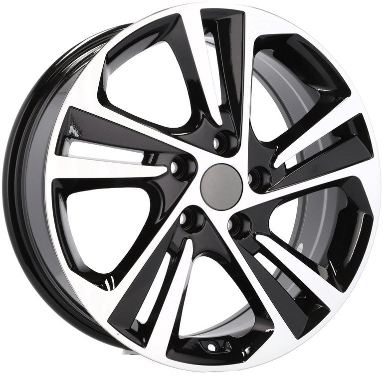Alu kola pro Hyundai B5210 6.5x16 5x114.3 ET45 67.1 Black Polished | Wheelsup.cz