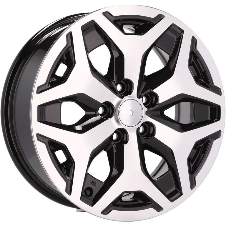 Alu kola pro Subaru B2042 7x17 5x114.3 ET48 56.1 Black Polished | Wheelsup.cz