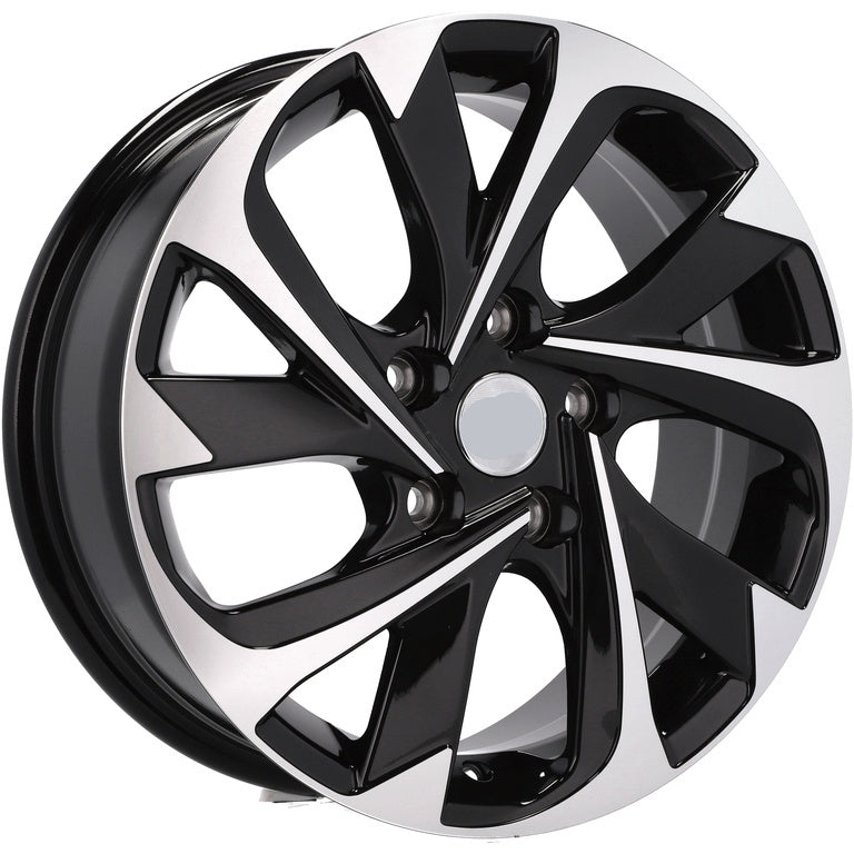 Alu kola pro Toyota XFE89 7x17 5x114.3 ET50 60.1 Black Polished | Wheelsup.cz
