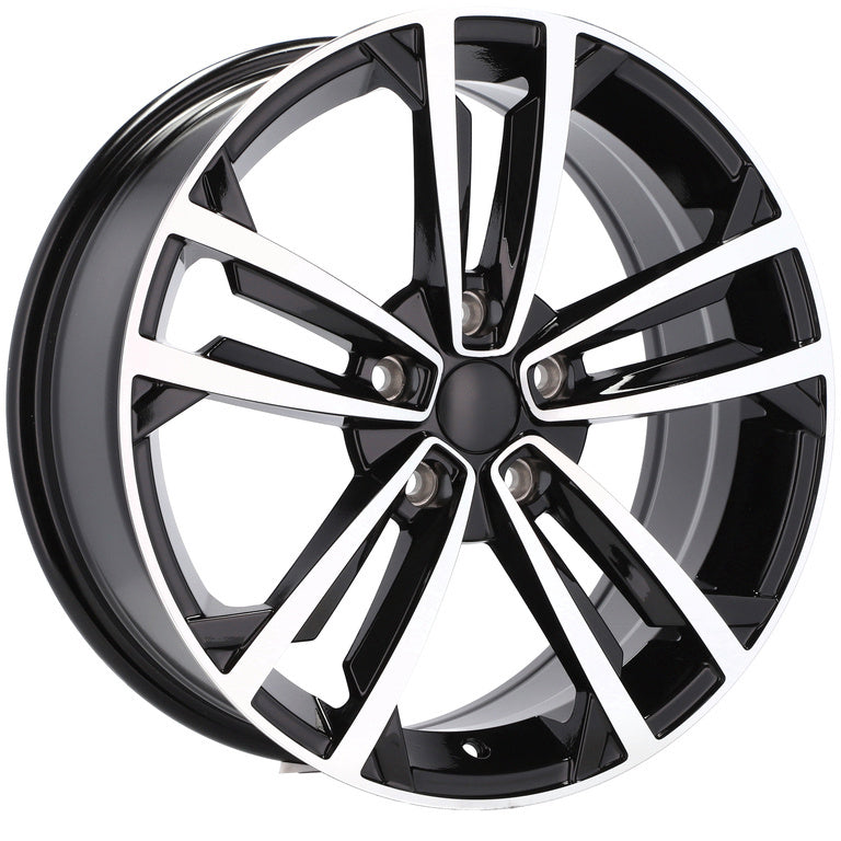 Alu kola pro Volkswagen B5287 7x17 5x112 ET45 57.1 Black Polished | Wheelsup.cz