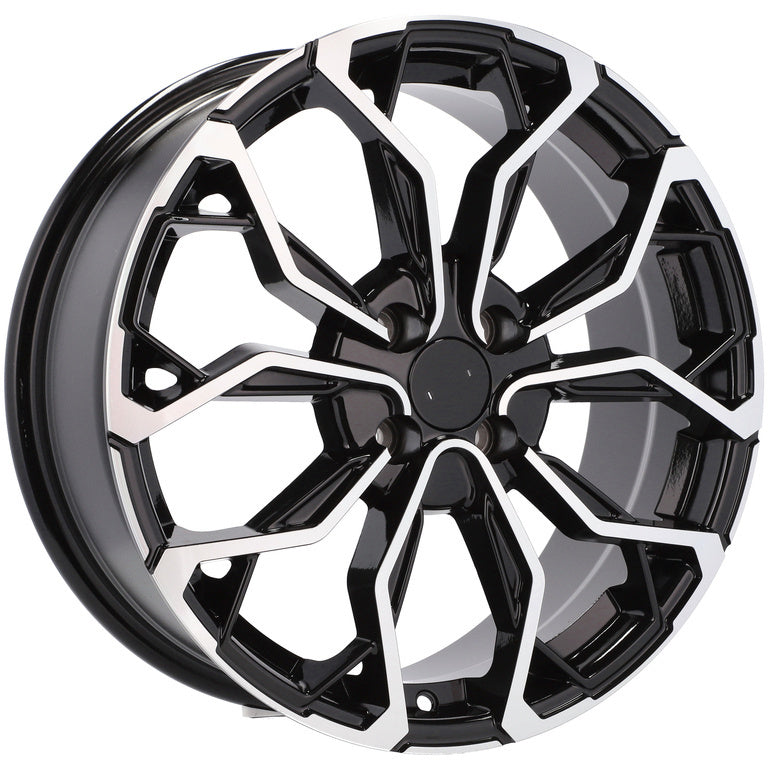 Alu kola pro Renault XF260 7x17 5x114.3 ET43 66.1 Black Polished | Wheelsup.cz