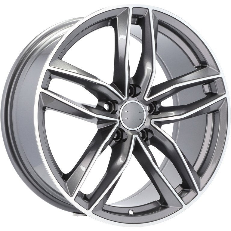 Alu kola pro Audi BK690 8.5x19 5x112 ET45 66.6 Grey Polished | Wheelsup.cz