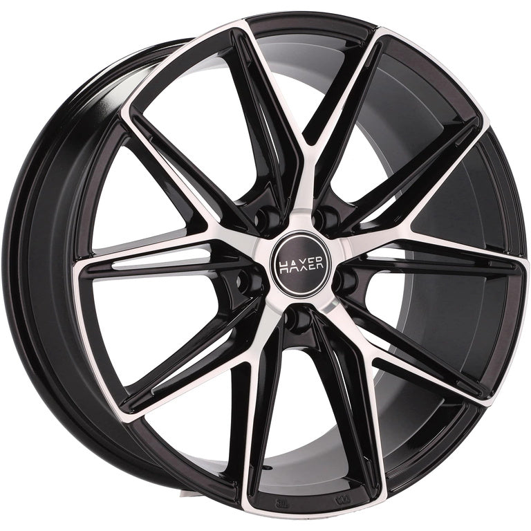 Alu kola HAXER HX043 8x18 5x120 ET40 72.6 Black Polished | Wheelsup.cz
