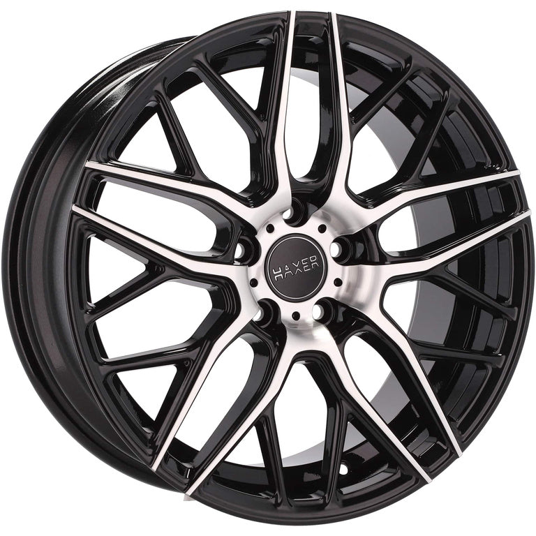 Alu kola HAXER HX038 8x18 5x112 ET45 66.6 Black Polished