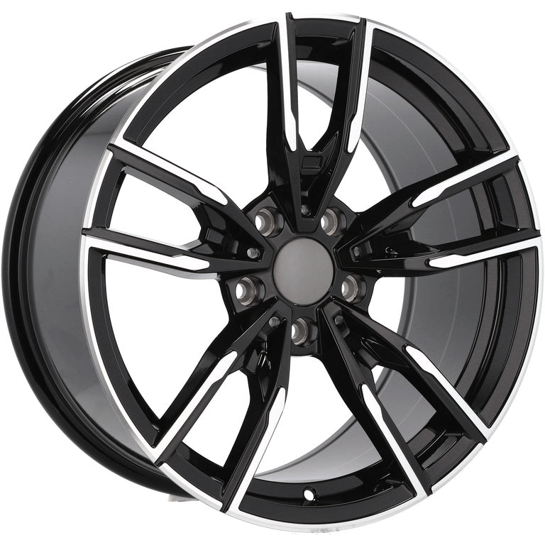 Alu kola pro BMW I5478 9x18 5x112 ET40 66.6 Black Polished Half Matt | Wheelsup.cz