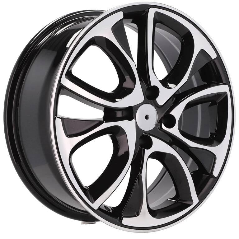 Alu kola pro Citroen BY124 7x18 4x108 ET30 65.1 Black Polished