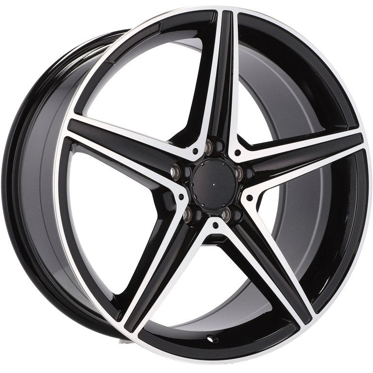 Alu kola pro Mercedes B5052 7.5x17 5x112 ET44 66.6 Black Polished