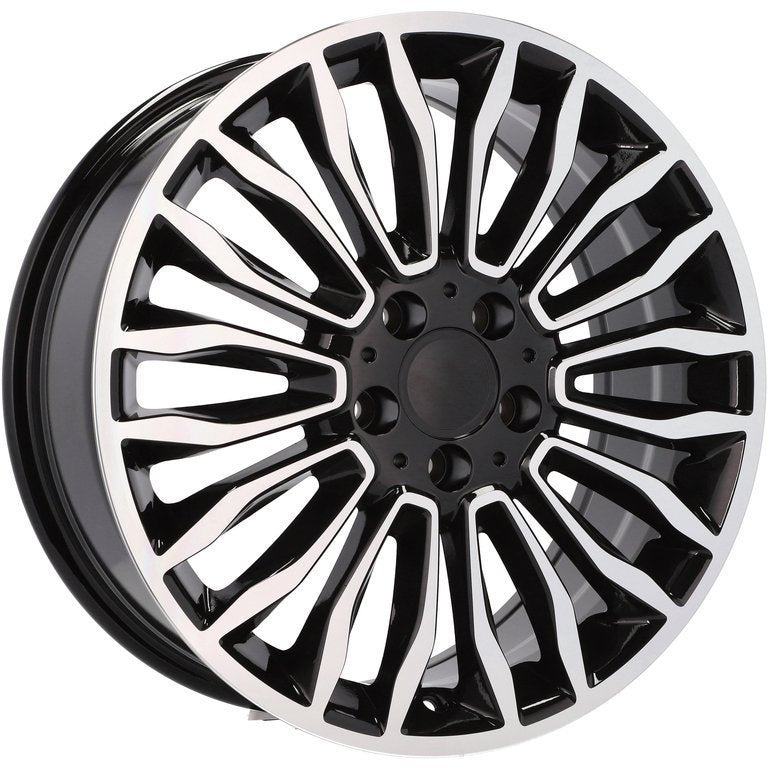 Alu kola pro Mercedes B1490 7.5x18 5x112 ET52 66.6 Black Polished | Wheelsup.cz