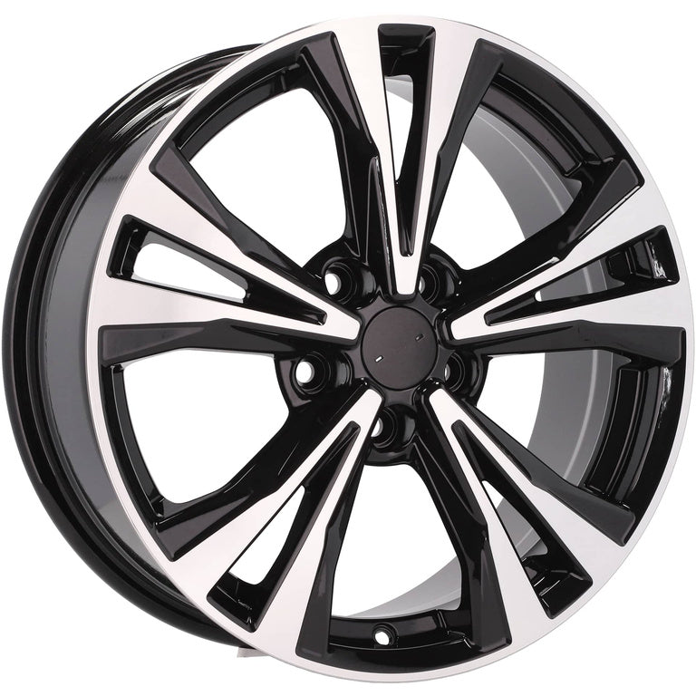Alu kola pro Nissan A5832 7x18 5x114.3 ET40 66.1 Black Polished | Wheelsup.cz