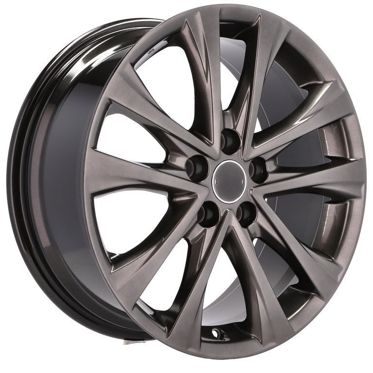 Alu kola pro Toyota B1255 7.5x18 5x114.3 ET45 60.1 Hyper Black | Wheelsup.cz