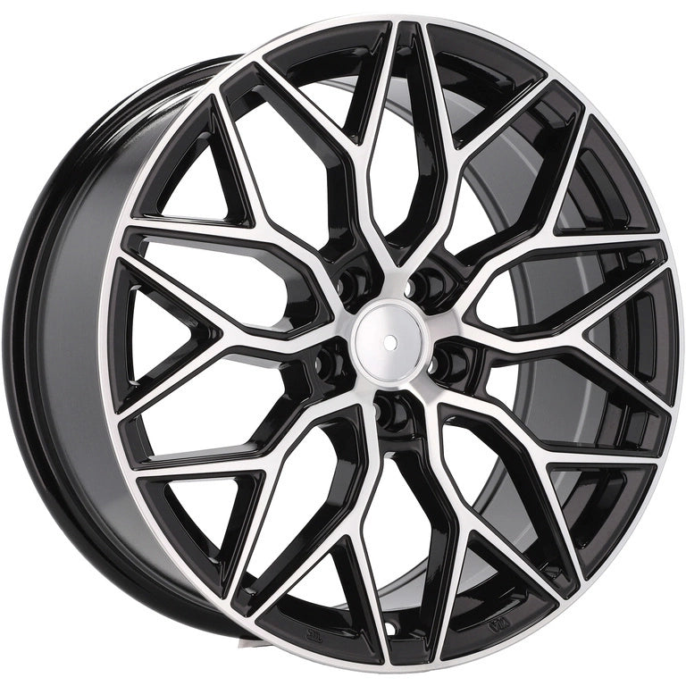 Alu kola Racing Line B5812 7.5x17 5x115 ET40 70.1 Black Polished