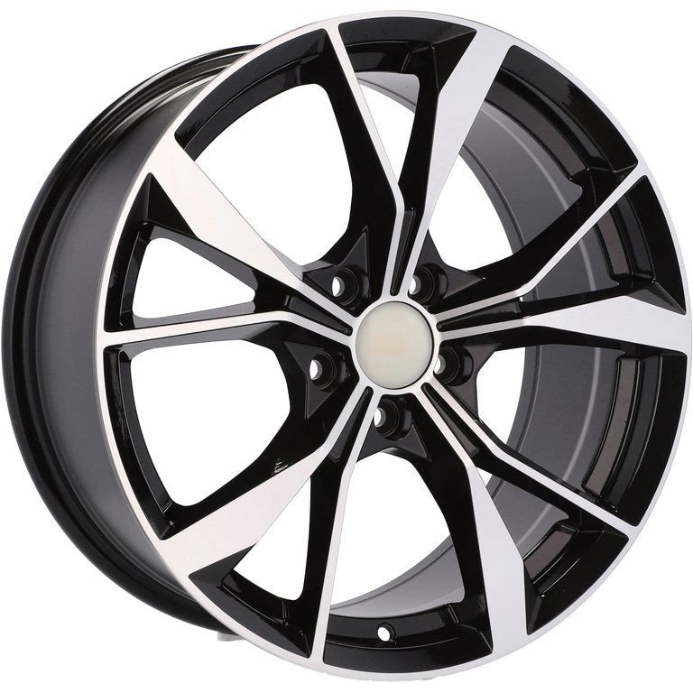 Alu kola pro Volkswagen B5808 7.5x18 5x112 ET45 57.1 Black Polished | Wheelsup.cz