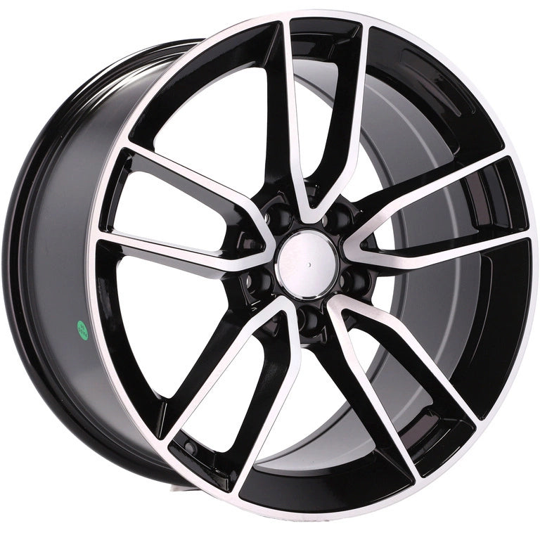 Alu kola pro Mercedes B5461 8x18 5x112 ET43 66.6 Black Polished | Wheelsup.cz