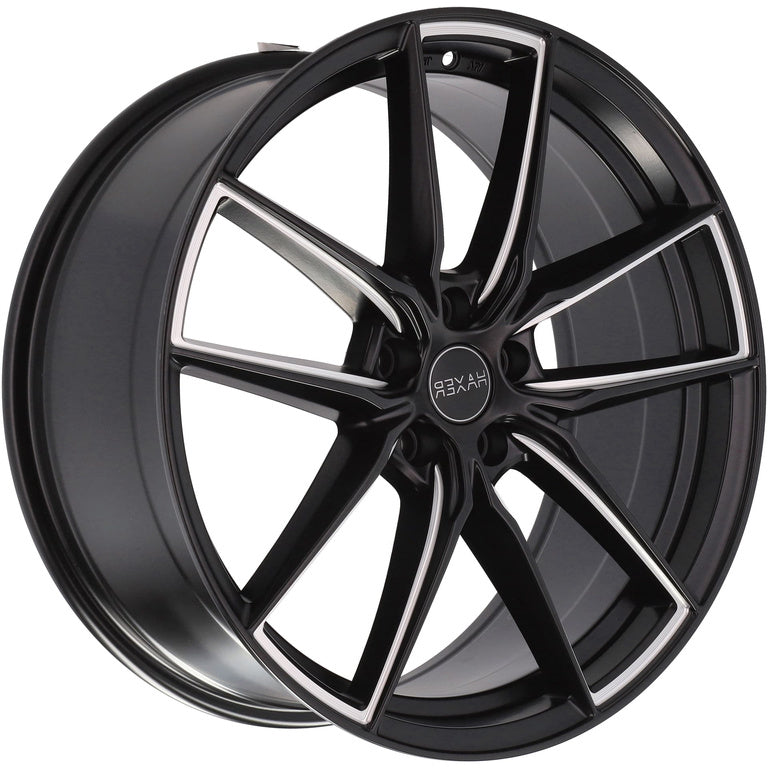 Alu kola HAXER HX045 10x21 5x112 ET40 66.6 Black Half Matt | Wheelsup.cz