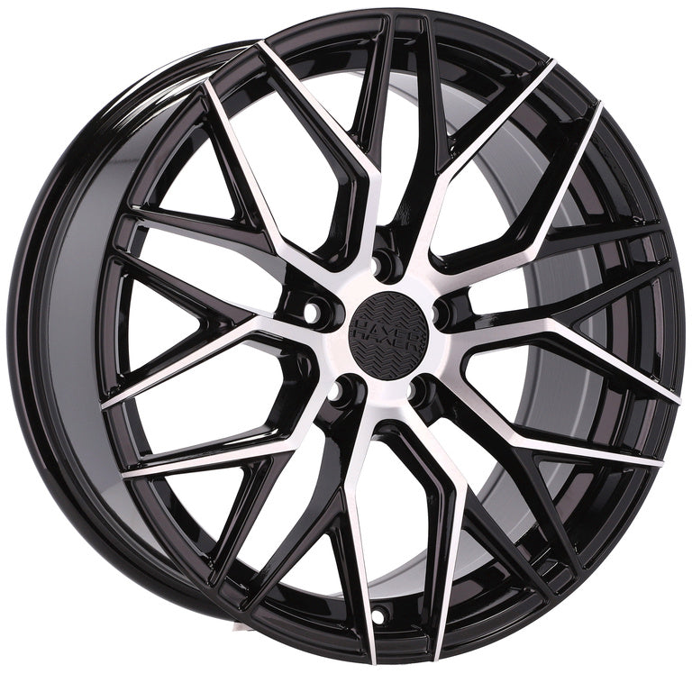 Alu kola HAXER HX035 8.5x19 5x114.3 ET40 73.1 Black Polished Half Matt