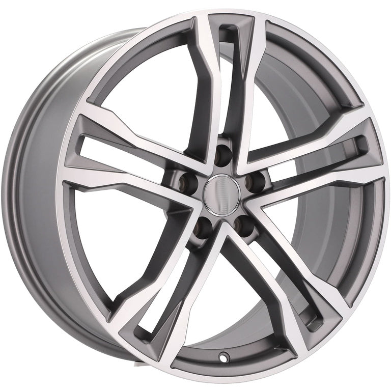 Alu kola pro Audi D5520 8.5x19 5x112 ET35 66.6 Grey Polished Half Matt | Wheelsup.cz