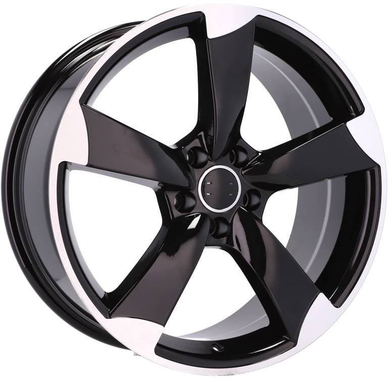 Alu kola pro Audi BK217 7.5x17 5x112 ET45 66.6 Black Polished | Wheelsup.cz