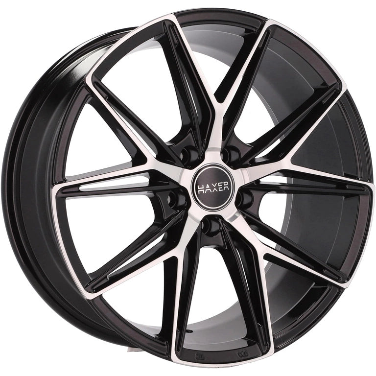 Alu kola HAXER HX043 8.5x19 5x114.3 ET40 73.1 Black Polished Half Matt