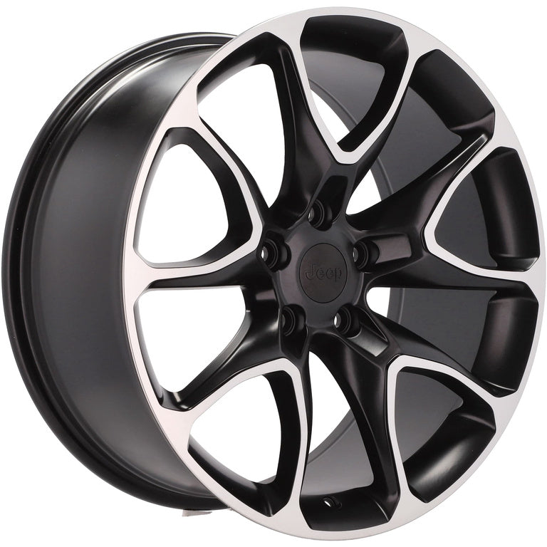 Alu kola pro Jeep B1790 9x20 5x127 ET40 71.6 Black Polished Half Matt