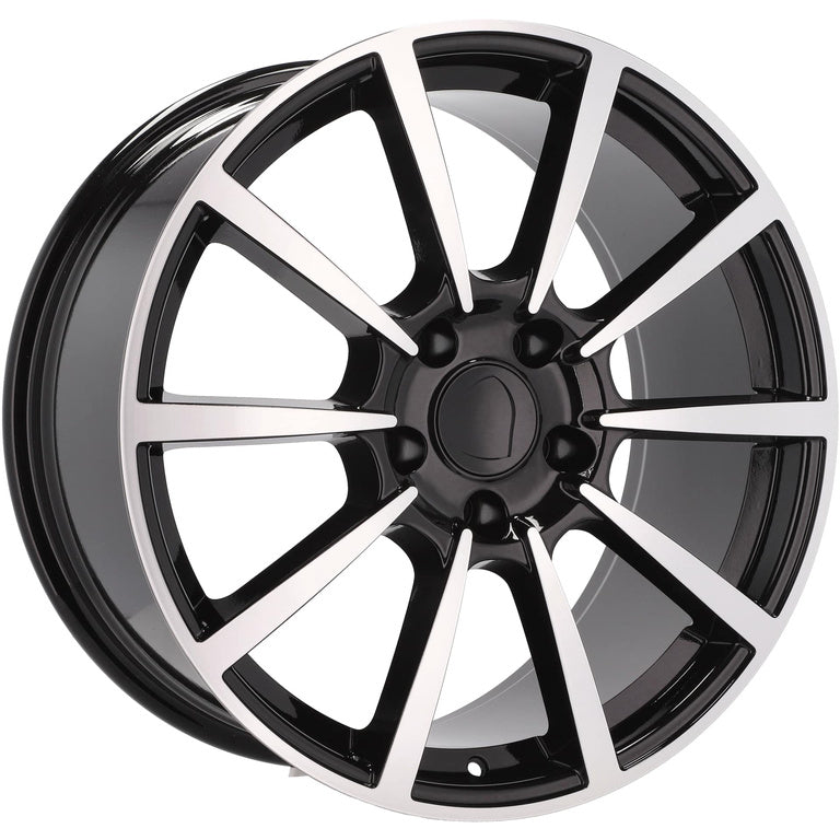Alu kola pro Porsche 1067 8.5x20 5x130 ET50 71.6 Black Polished | Wheelsup.cz