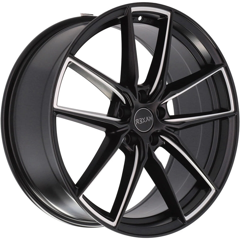 Alu kola HAXER HX045 8x19 5x108 ET42 63.4 Black Half Matt | Wheelsup.cz