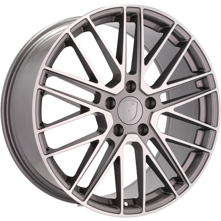 Alu kola pro Porsche I0375 11.5x21 5x130 ET67 71.6 Grey Polished