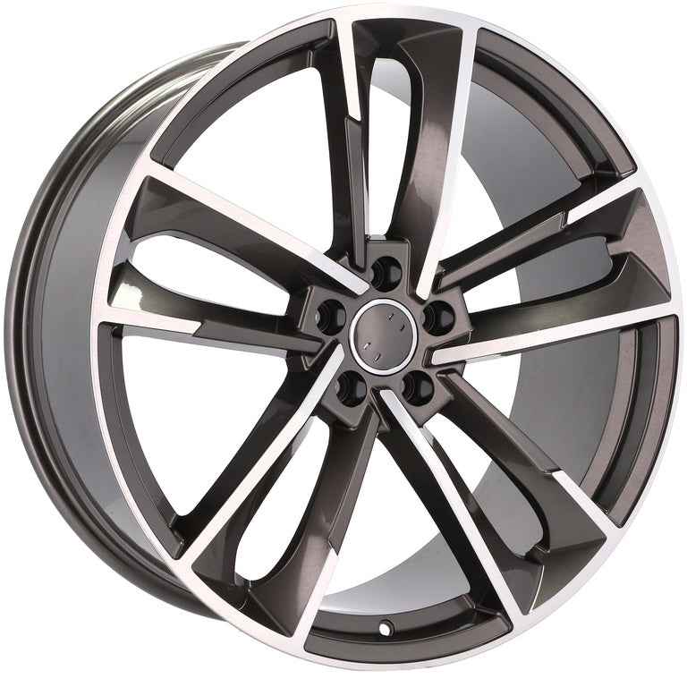 Alu kola pro Audi XFE81 9x21 5x112 ET33 66.6 Grey Polished | Wheelsup.cz