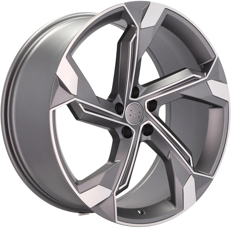 Alu kola pro Audi Y1201 9x20 5x112 ET38 66.6 Grey Polished Half Matt