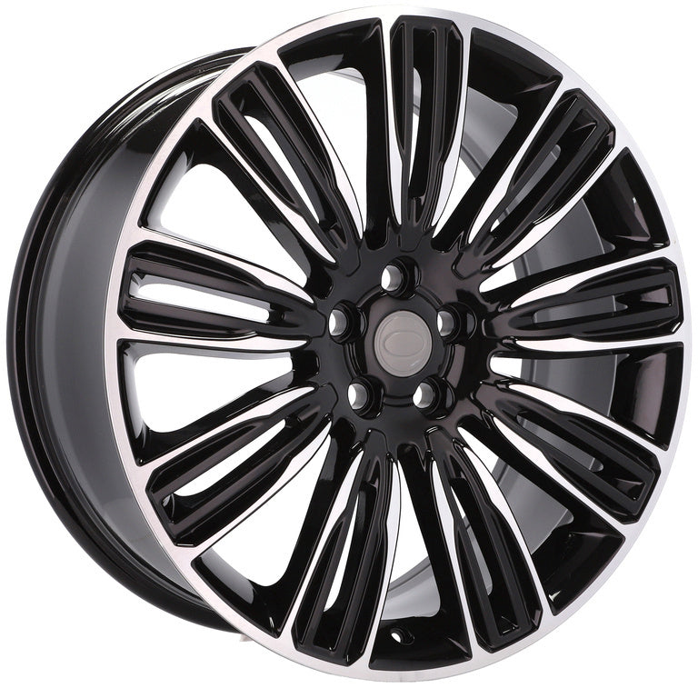 Alu kola pro Land Rover XE136 9.5x21 5x120 ET49 72.6 Black Polished