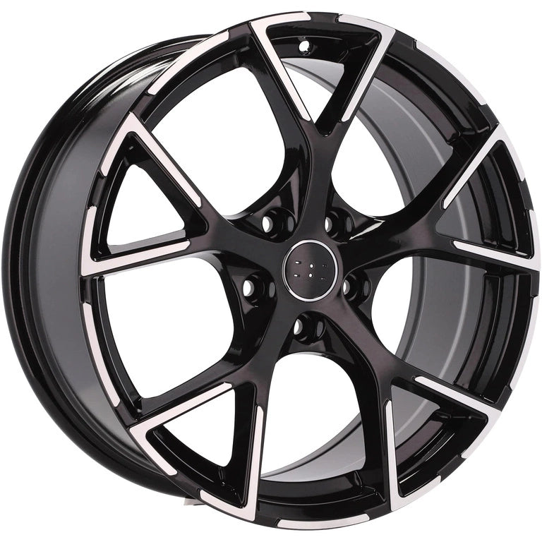 Alu kola pro Audi 3S5997 7.5x17 5x112 ET42 66.6 Black Polished Half Matt