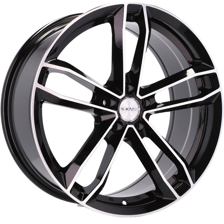 Alu kola Racing Line D5276 8x18 5x100 ET40 73.1 Black Polished | Wheelsup.cz