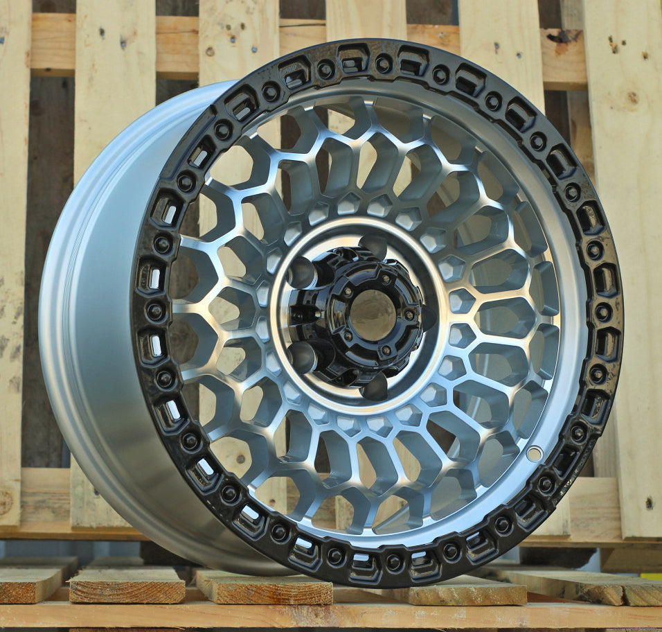 Alu kola pro Offroad FBX357 8.5x17 5x127 ET-12 71.6 stříbrná