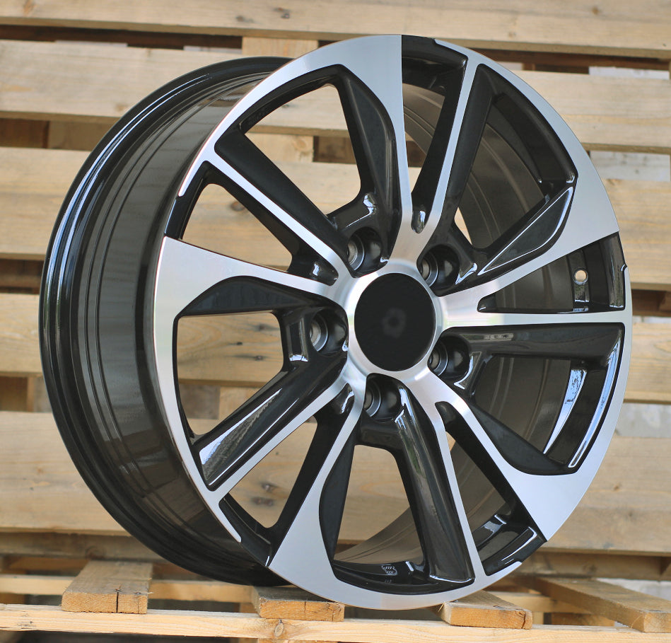 Alu kola pro Toyota B1611 8x18 5x150 ET45 110.1 Black Polished | Wheelsup.cz